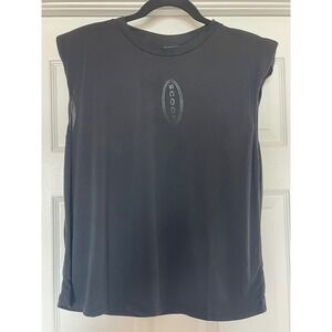 Scoop Muscle‎ Tank Top Women's M (8-10) Black Sleeveless Casual New